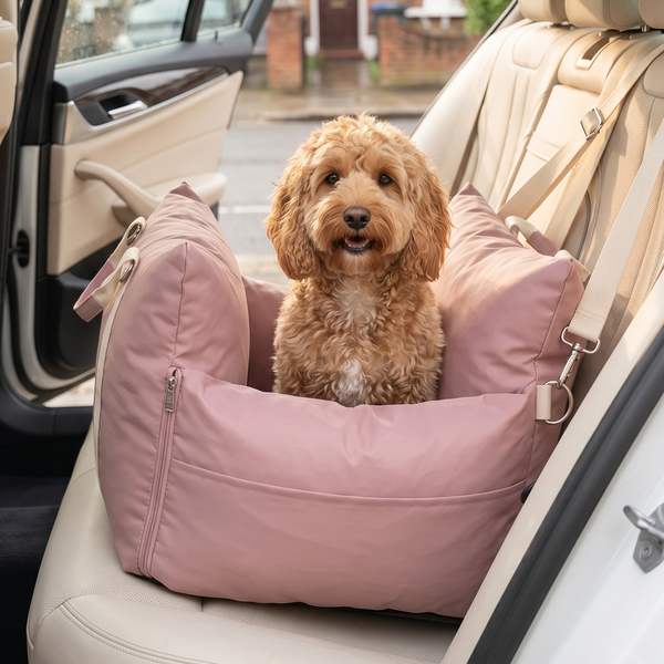 Luxury Water-Resistant Dog Car Seat – Travel Carrier