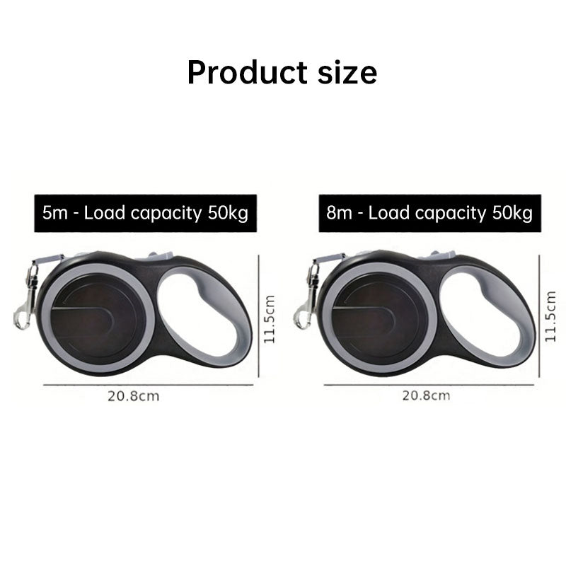 Retractable Dog Lead – 5–8M Adjustable Leash