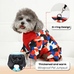 Camouflage Dog Jumpsuit – Reflective Trim
