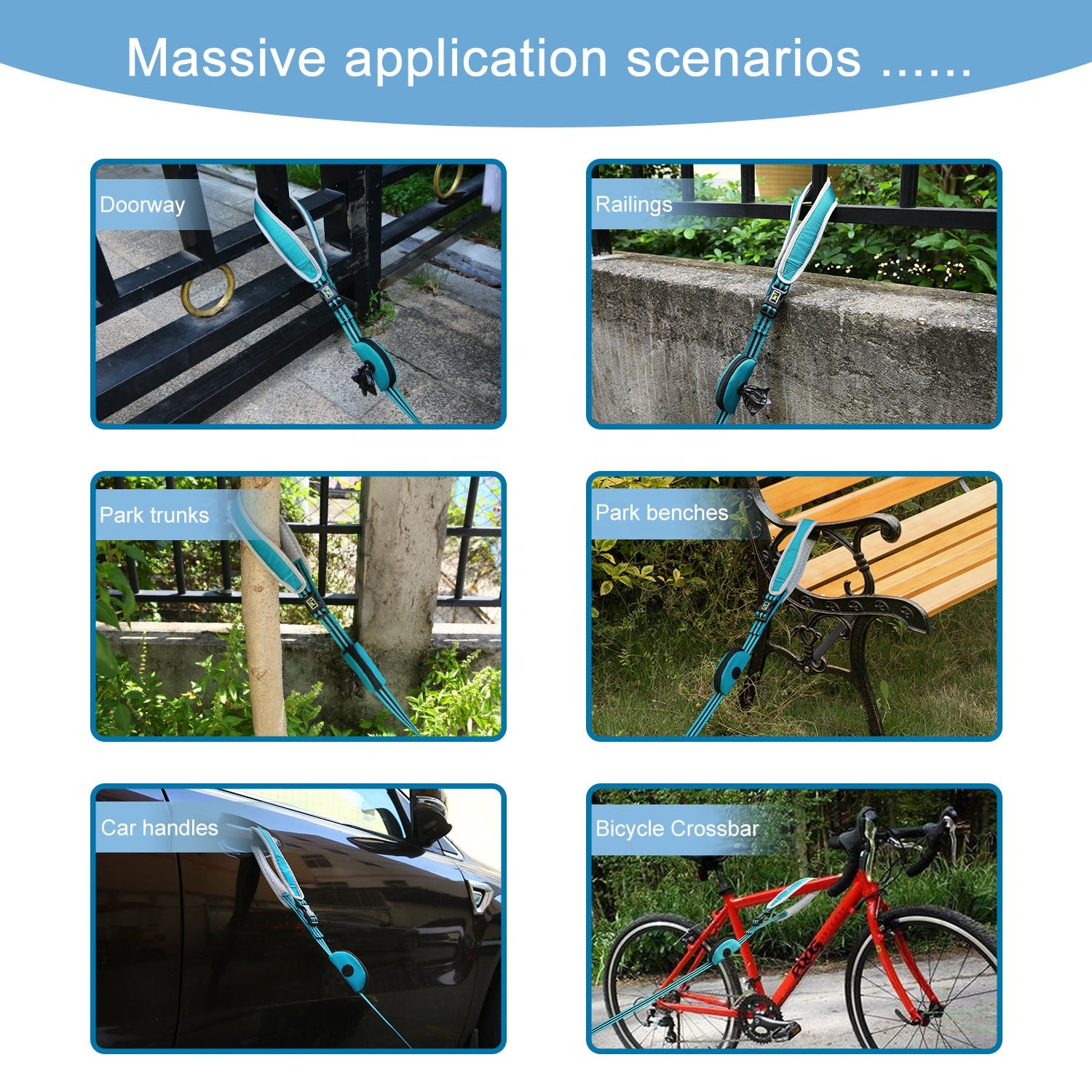 Reflective Dog Lead – Built-In Poo Bag Dispenser