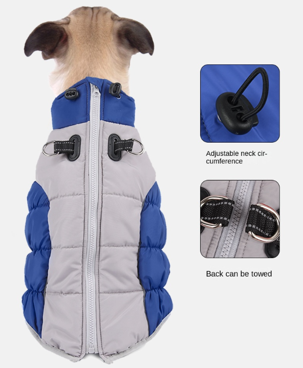 Reflective Winter Dog Puffer Coat – Insulated Warmth
