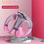 Reflective Mesh Dog Harness & Lead Set – Breathable Walking Harness