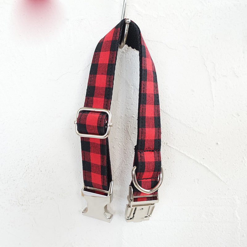 Plaid Dog Collar & Lead Set – Matching Walking Set