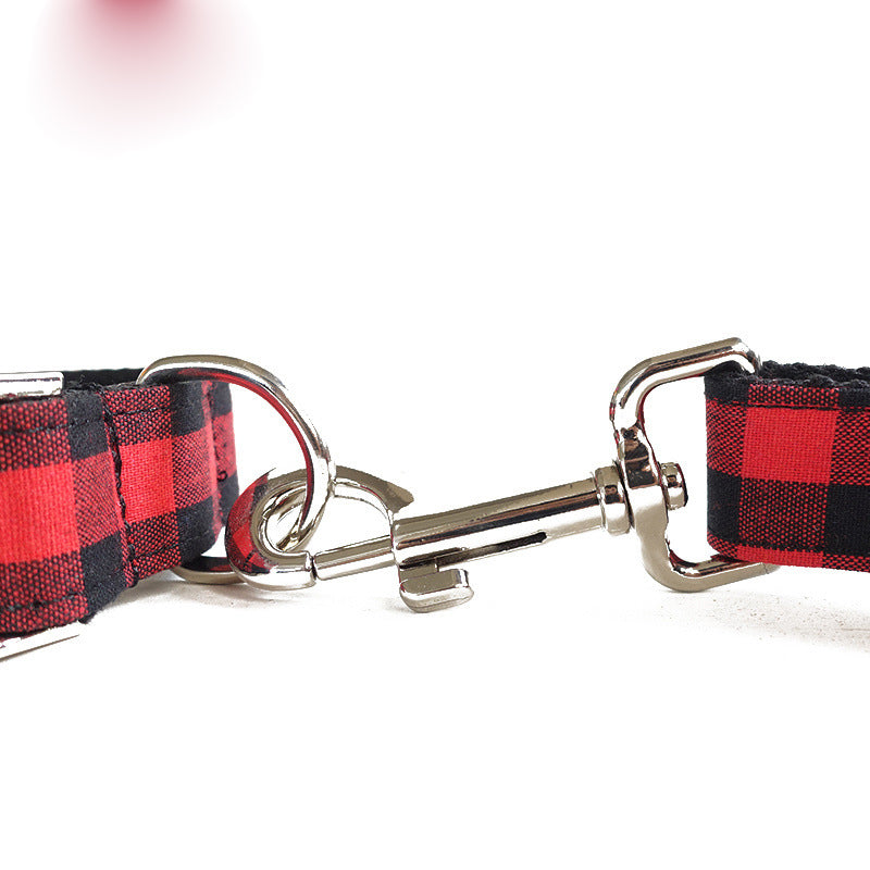 Plaid Dog Collar & Lead Set – Matching Walking Set
