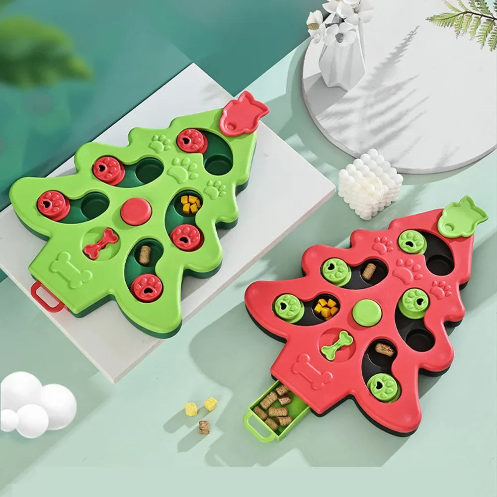 Interactive Slow Feeder Dog Bowl – Puzzle Feeding Toy