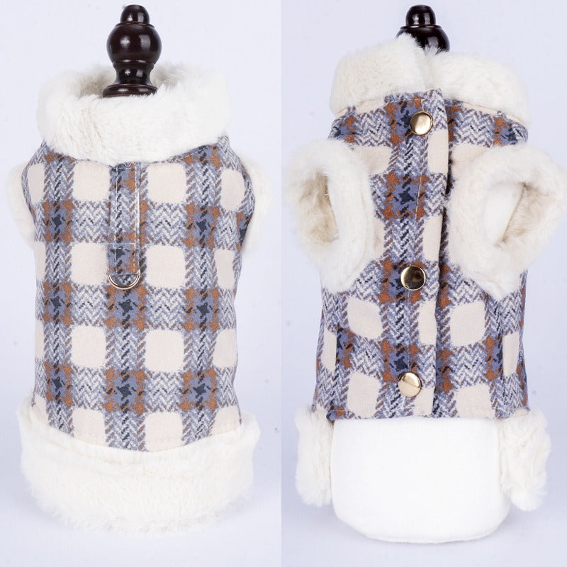 Warm Fluffy Dog Vest – Winter Jacket