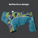 Camouflage Dog Jumpsuit – Reflective Trim