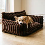 Orthopaedic Dog Sofa Bed – Ribbed Cushion