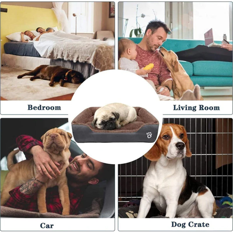 Waterproof Fleece Dog Bed – Soft Cushion