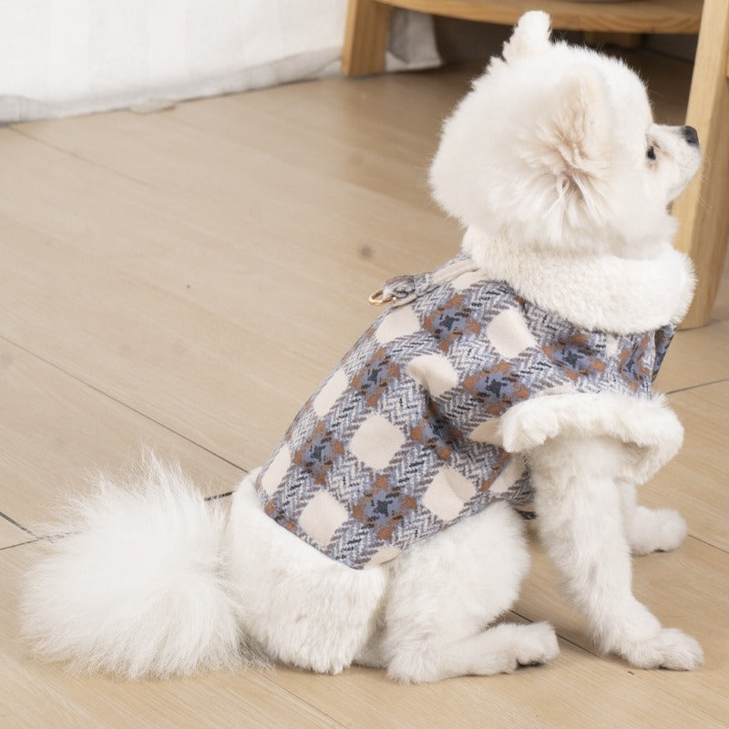 Warm Fluffy Dog Vest – Winter Jacket