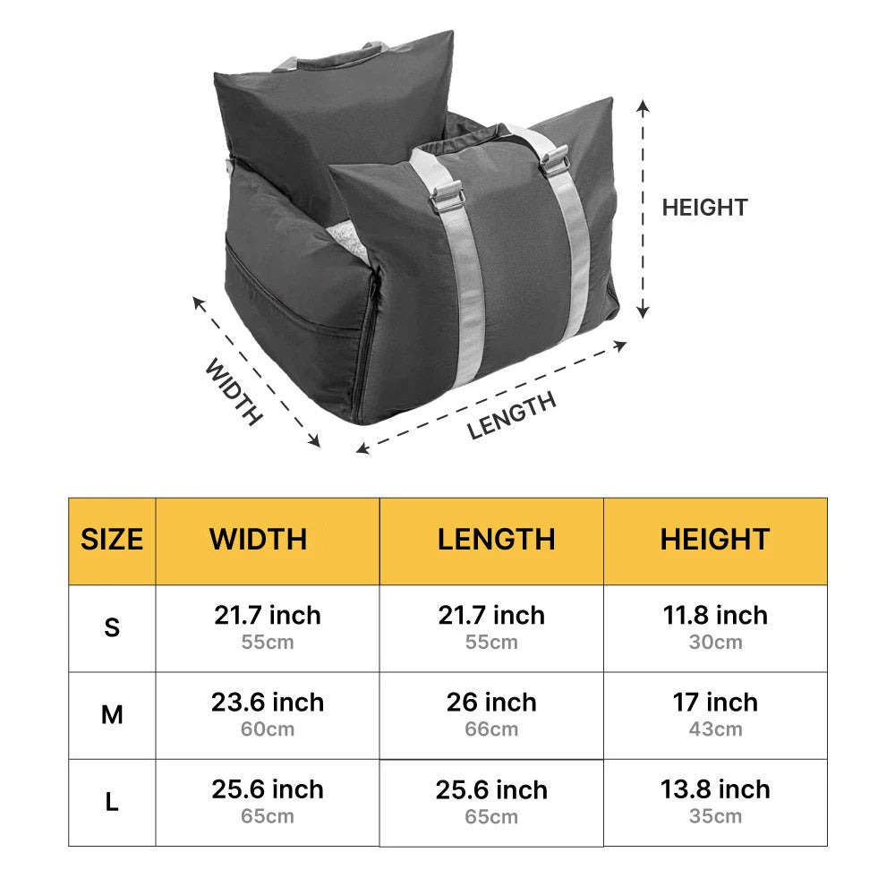Luxury Waterproof Dog Car Seat – Travel Carrier