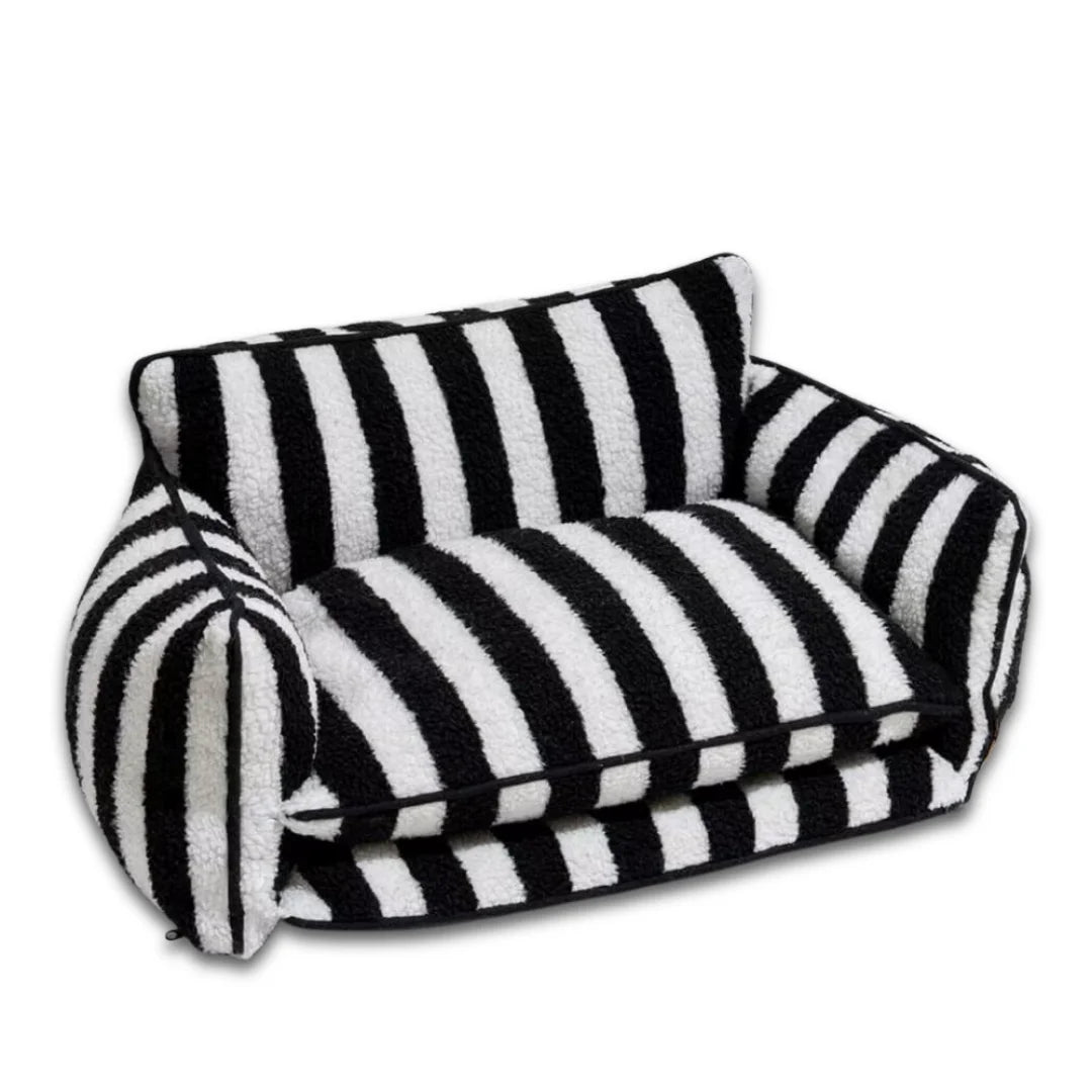 Orthopaedic Dog Sofa Bed – Striped Cushion