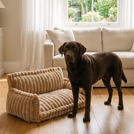 Orthopaedic Dog Sofa Bed – Ribbed Cushion
