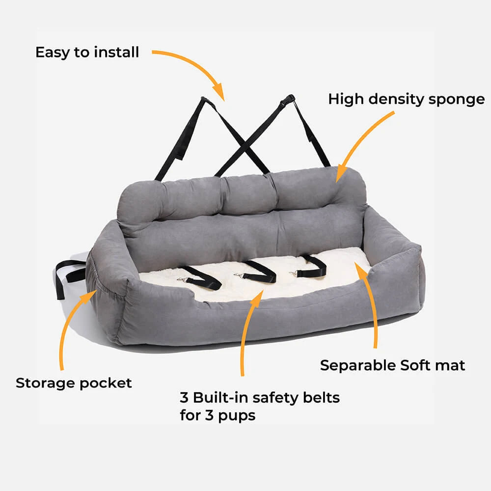 Waterproof Dog Car Seat – Padded Comfort