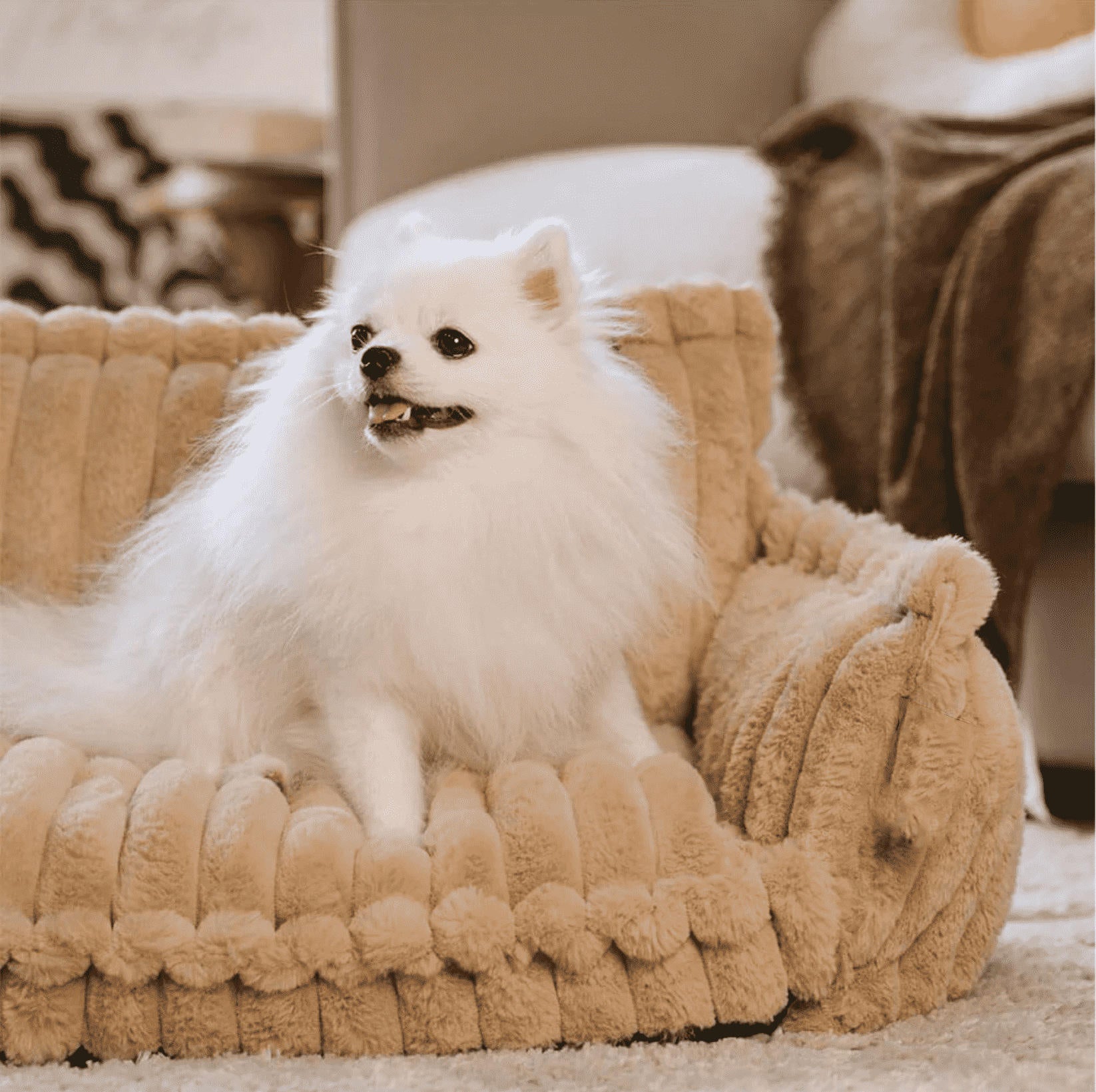 Orthopaedic Dog Sofa Bed – Ribbed Cushion
