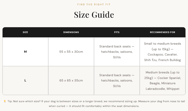 Size guide
