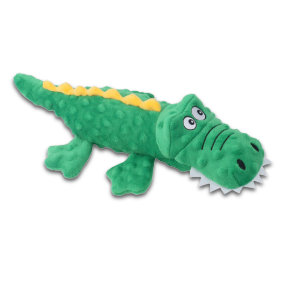 Plush Alligator Dog Toy – Interactive Chew Toy