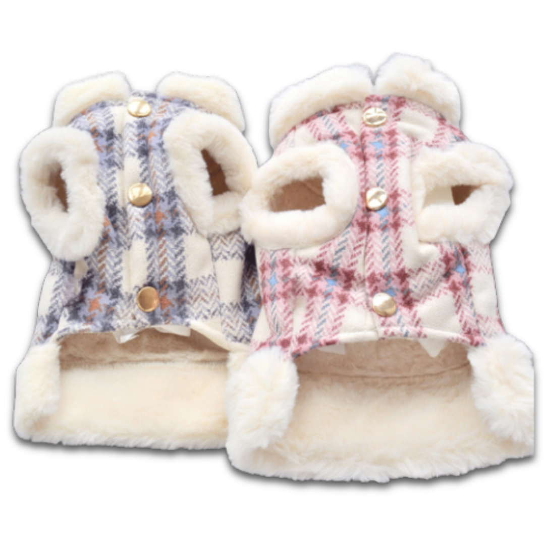 Warm Fluffy Dog Vest – Winter Jacket