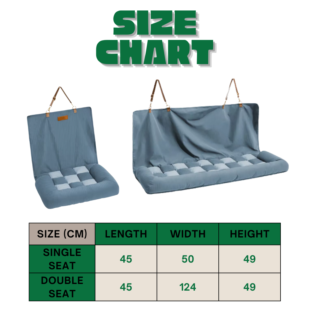 Dog Car Seat Cover – Quilted Protection