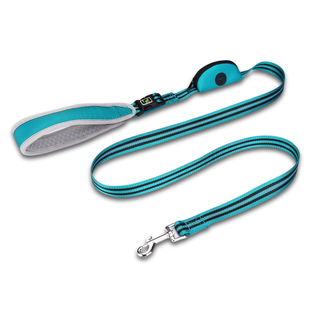 Reflective Dog Lead – Built-In Poo Bag Dispenser
