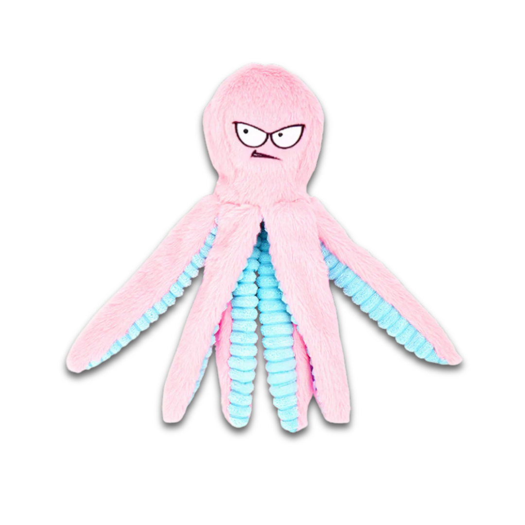 Plush Octopus Dog Toy – Squeaky Chew Toy