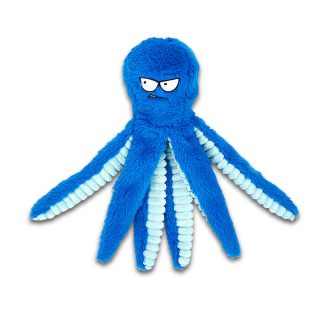 Plush Octopus Dog Toy – Squeaky Chew Toy
