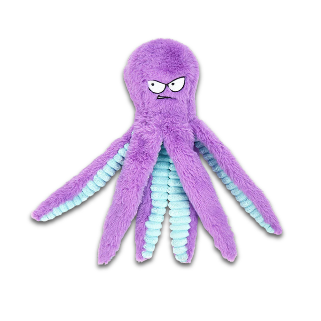 Plush Octopus Dog Toy – Squeaky Chew Toy
