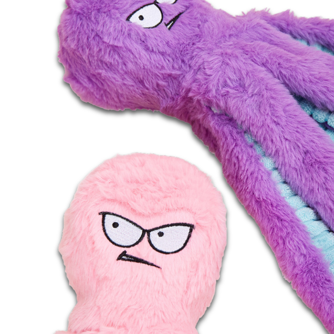 Plush Octopus Dog Toy – Squeaky Chew Toy