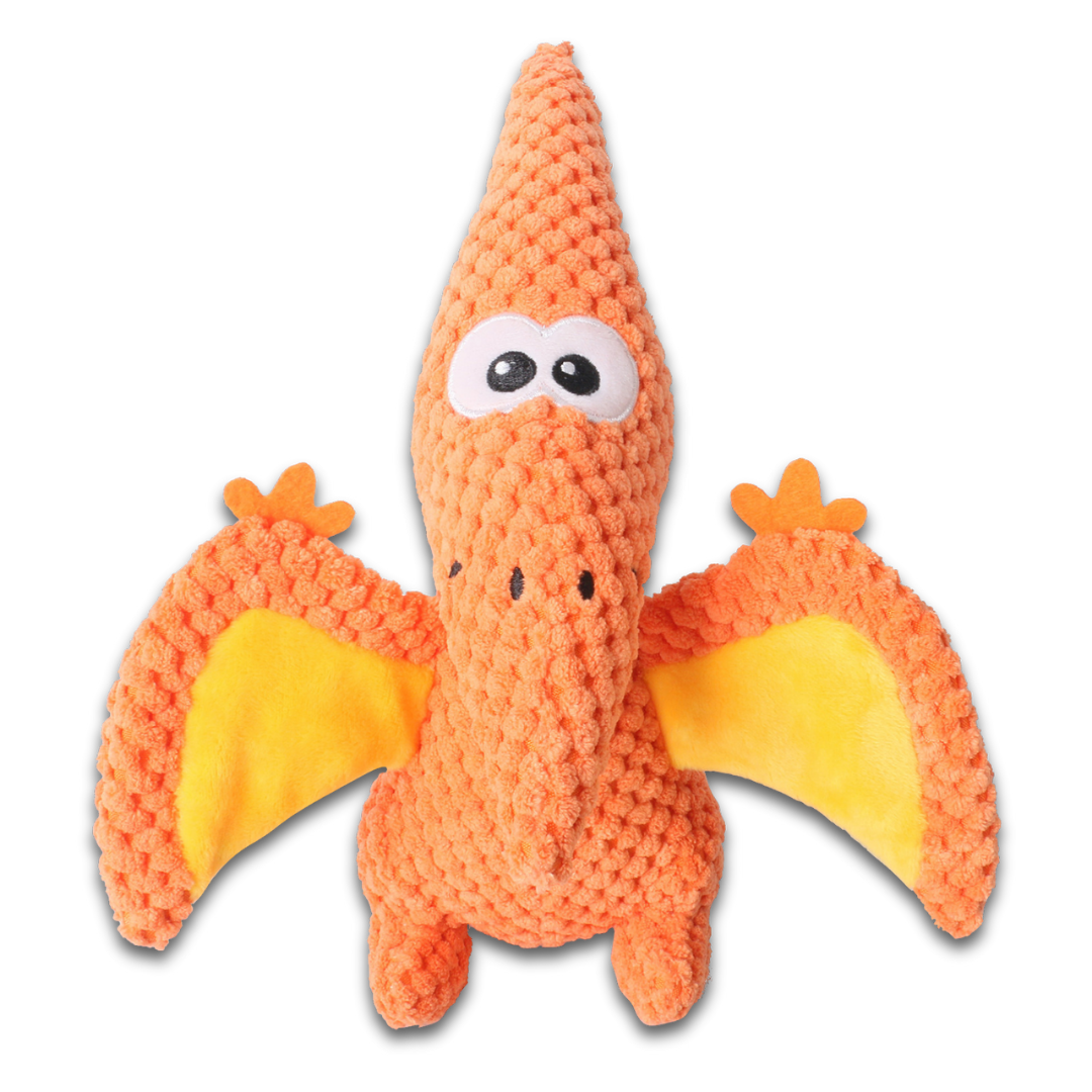 Plush Pterosaur Dog Toy – Squeaky Chew Toy