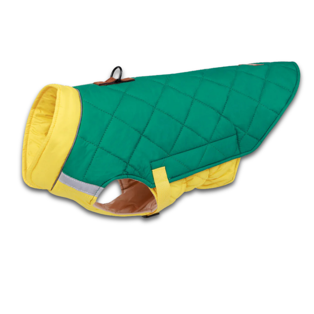 Reflective Quilted Dog Coat – Winter Warmth