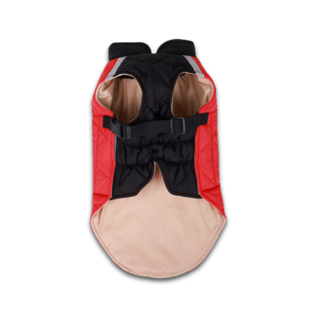 Reflective Quilted Dog Coat – Winter Warmth