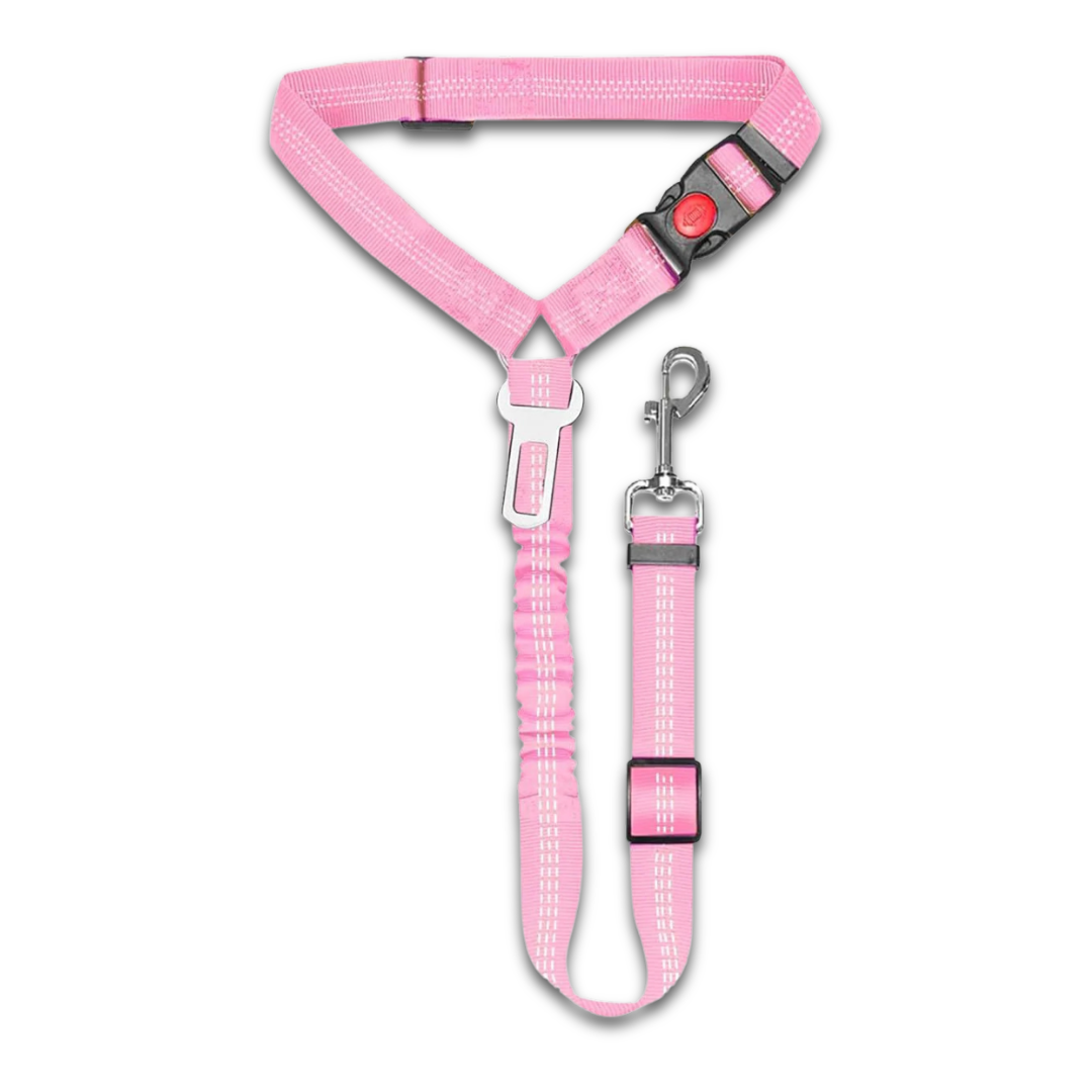3-In-1 Dog Car Seat Belt – Shock Absorbing Safety Lead