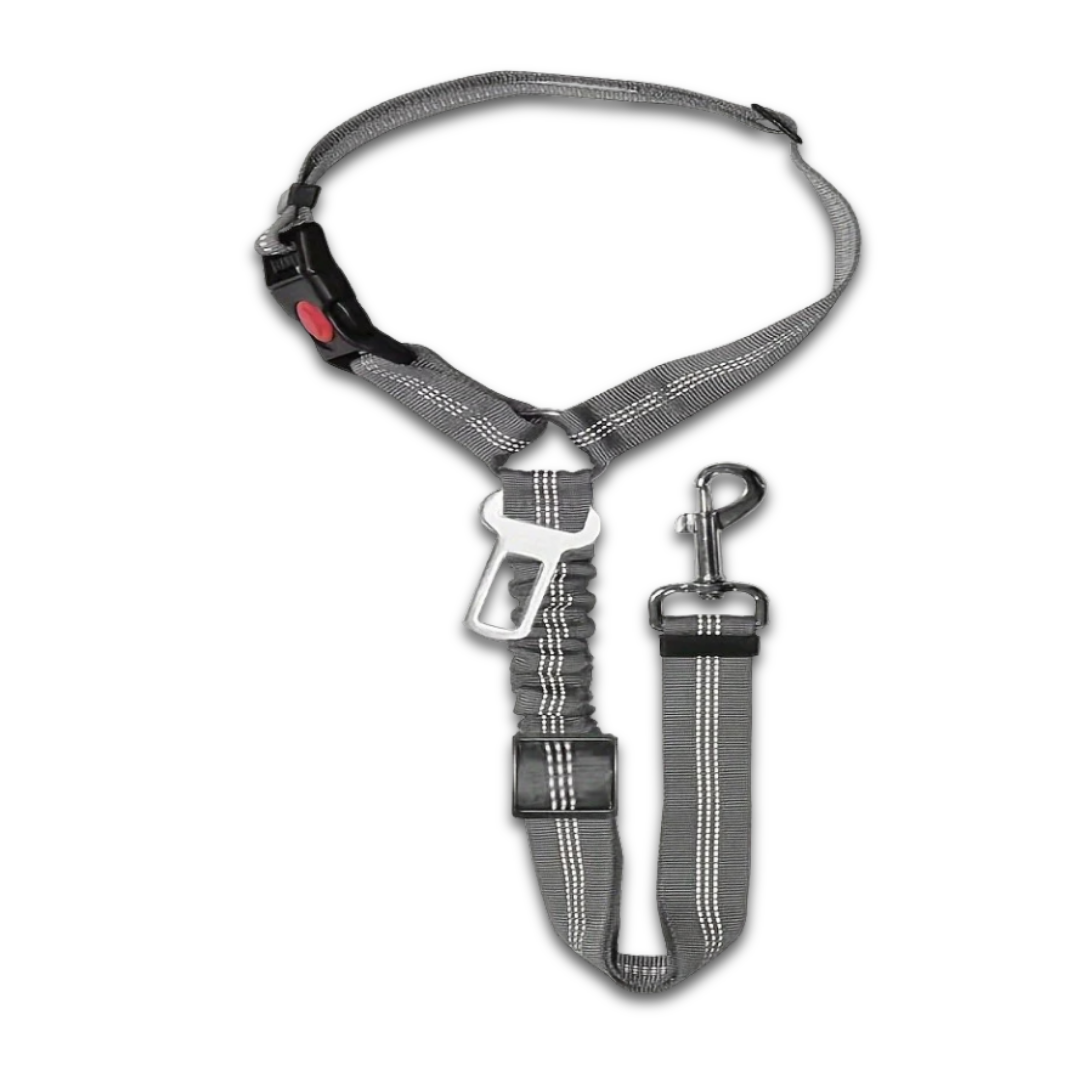 3-In-1 Dog Car Seat Belt – Shock Absorbing Safety Lead