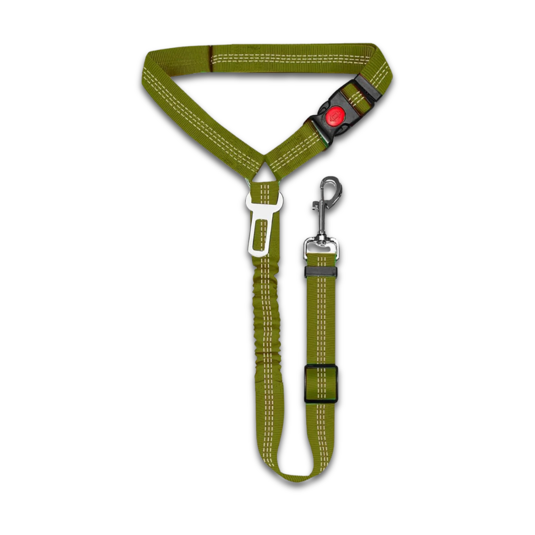 3-In-1 Dog Car Seat Belt – Shock Absorbing Safety Lead