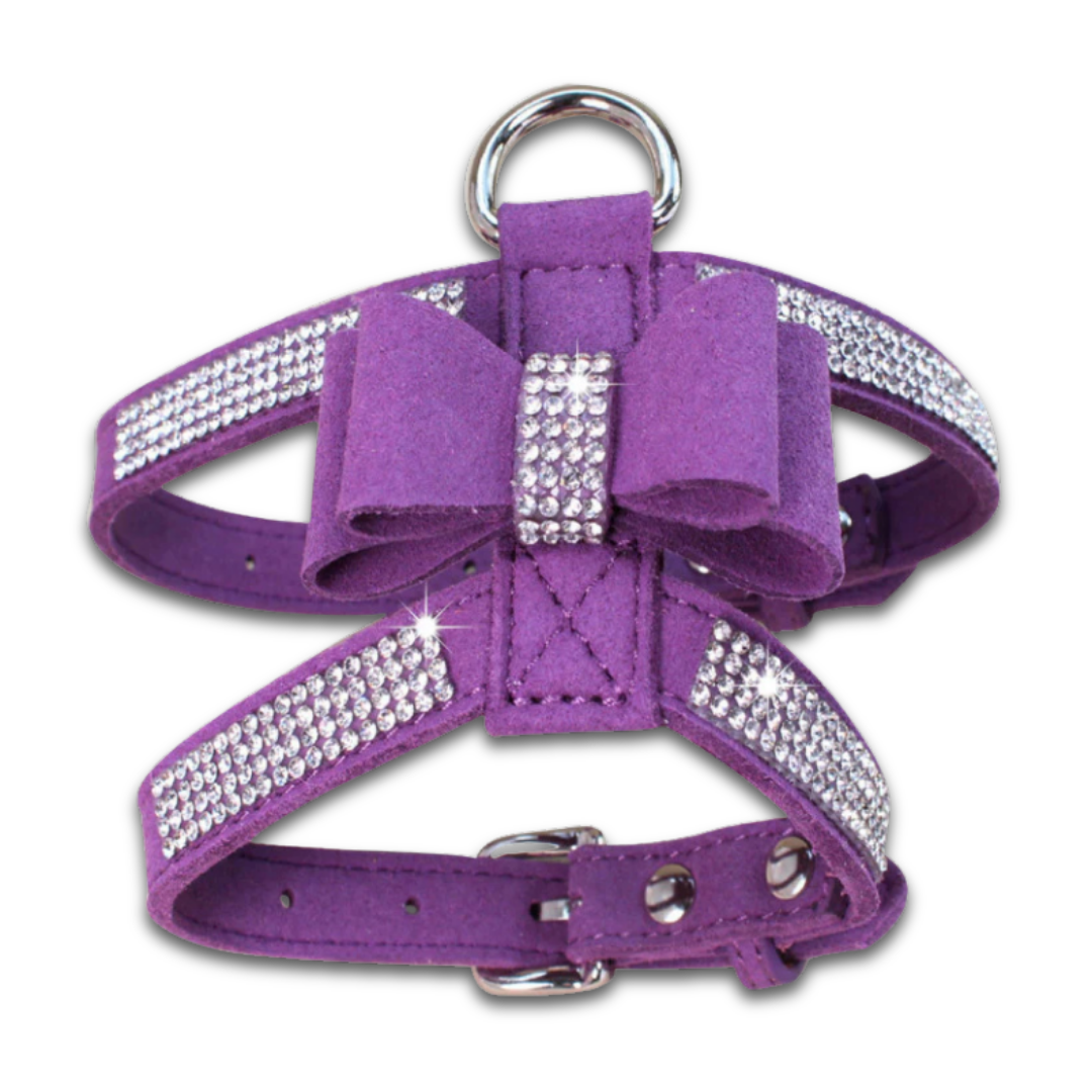 Rhinestone Bow Dog Harness – Sparkling Walking Harness