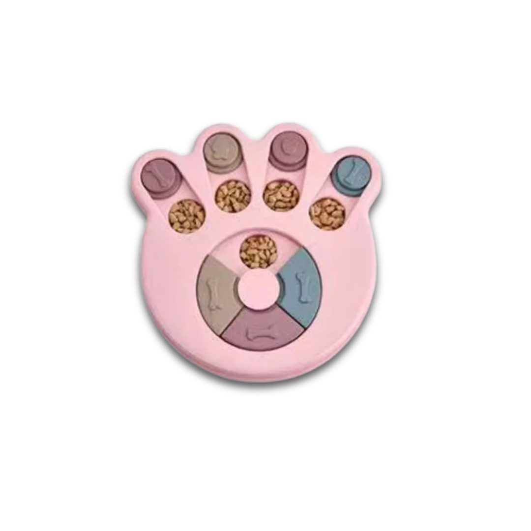 Interactive Slow Feeder Dog Bowl – Puzzle Feeding Toy