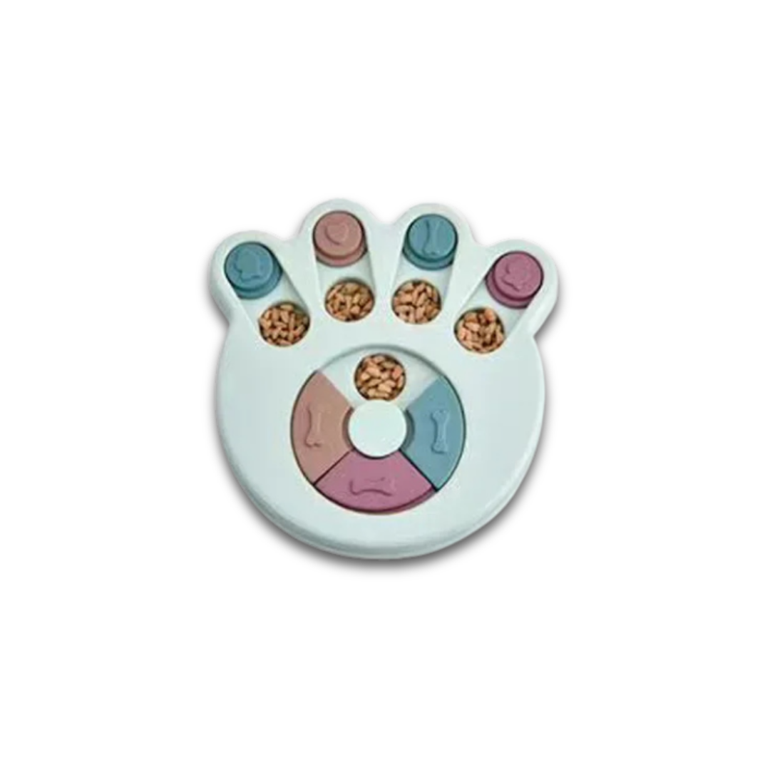 Interactive Slow Feeder Dog Bowl – Puzzle Feeding Toy