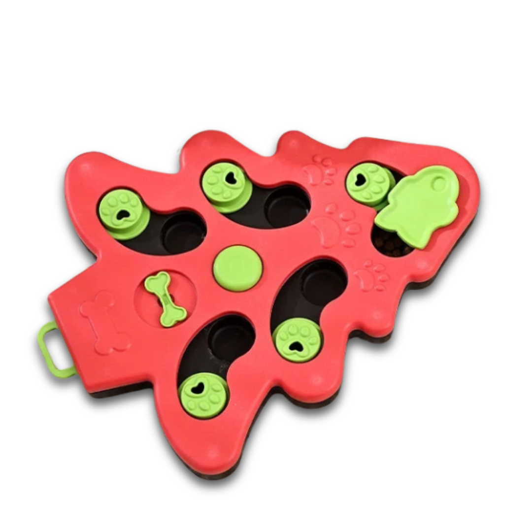 Interactive Slow Feeder Dog Bowl – Puzzle Feeding Toy