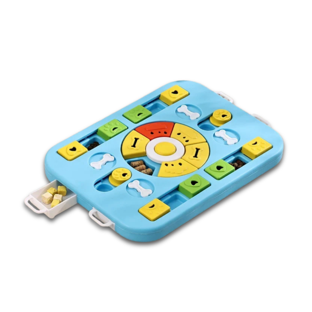 Interactive Slow Feeder Dog Bowl – Puzzle Feeding Toy