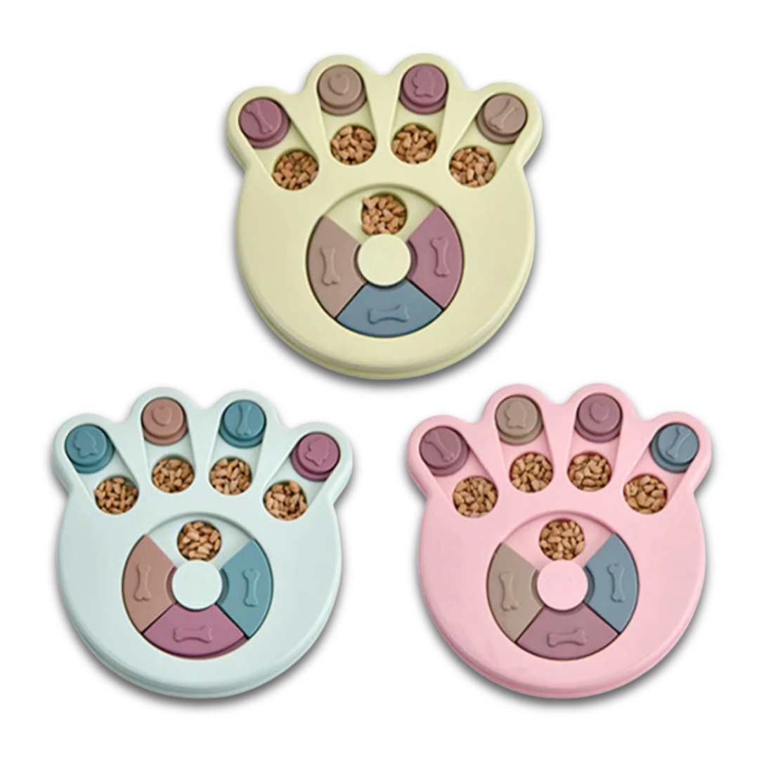 Interactive Slow Feeder Dog Bowl – Puzzle Feeding Toy