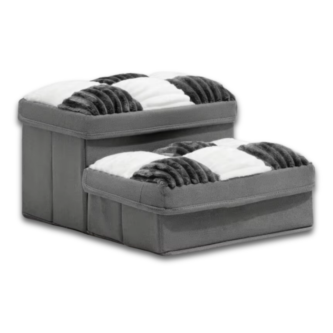 Foldable Dog Stairs – Hidden Storage