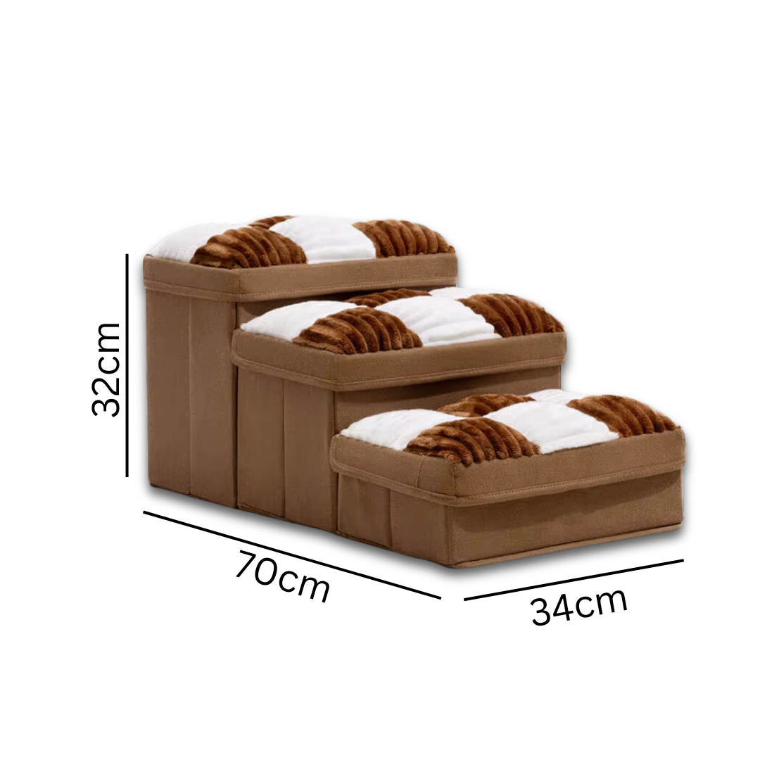 Foldable Dog Stairs – Hidden Storage