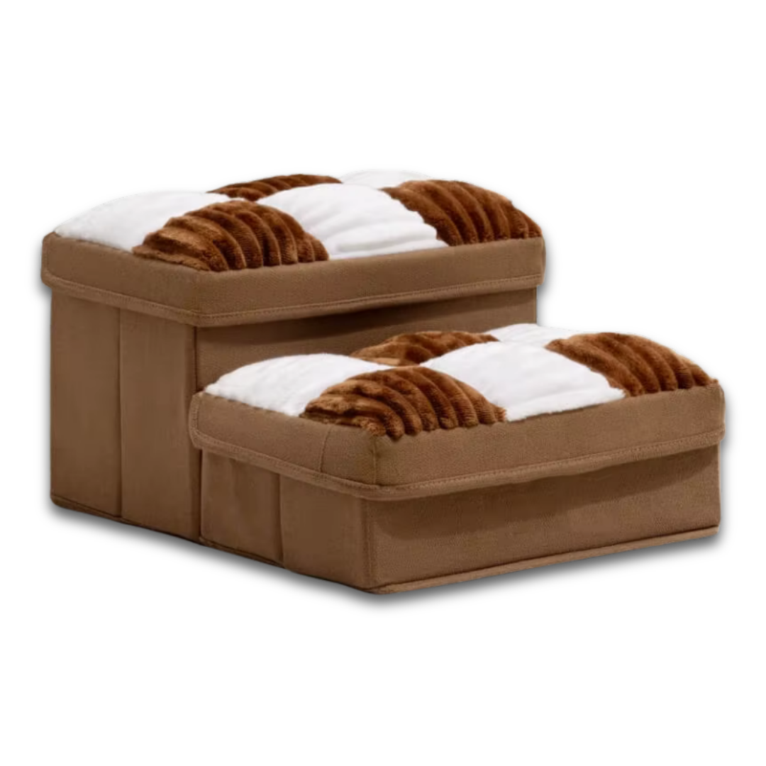 Foldable Dog Stairs – Hidden Storage