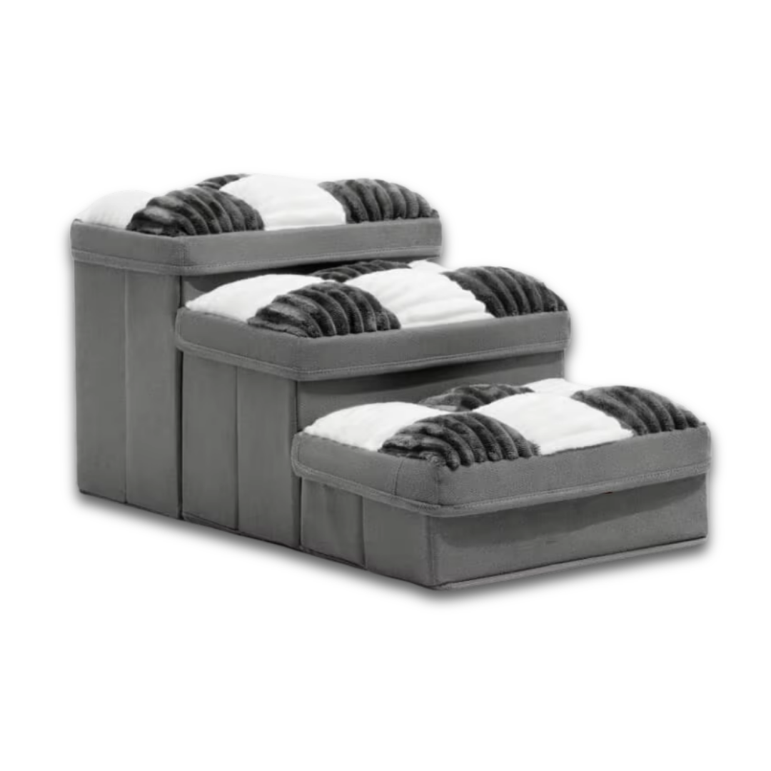 Foldable Dog Stairs – Hidden Storage