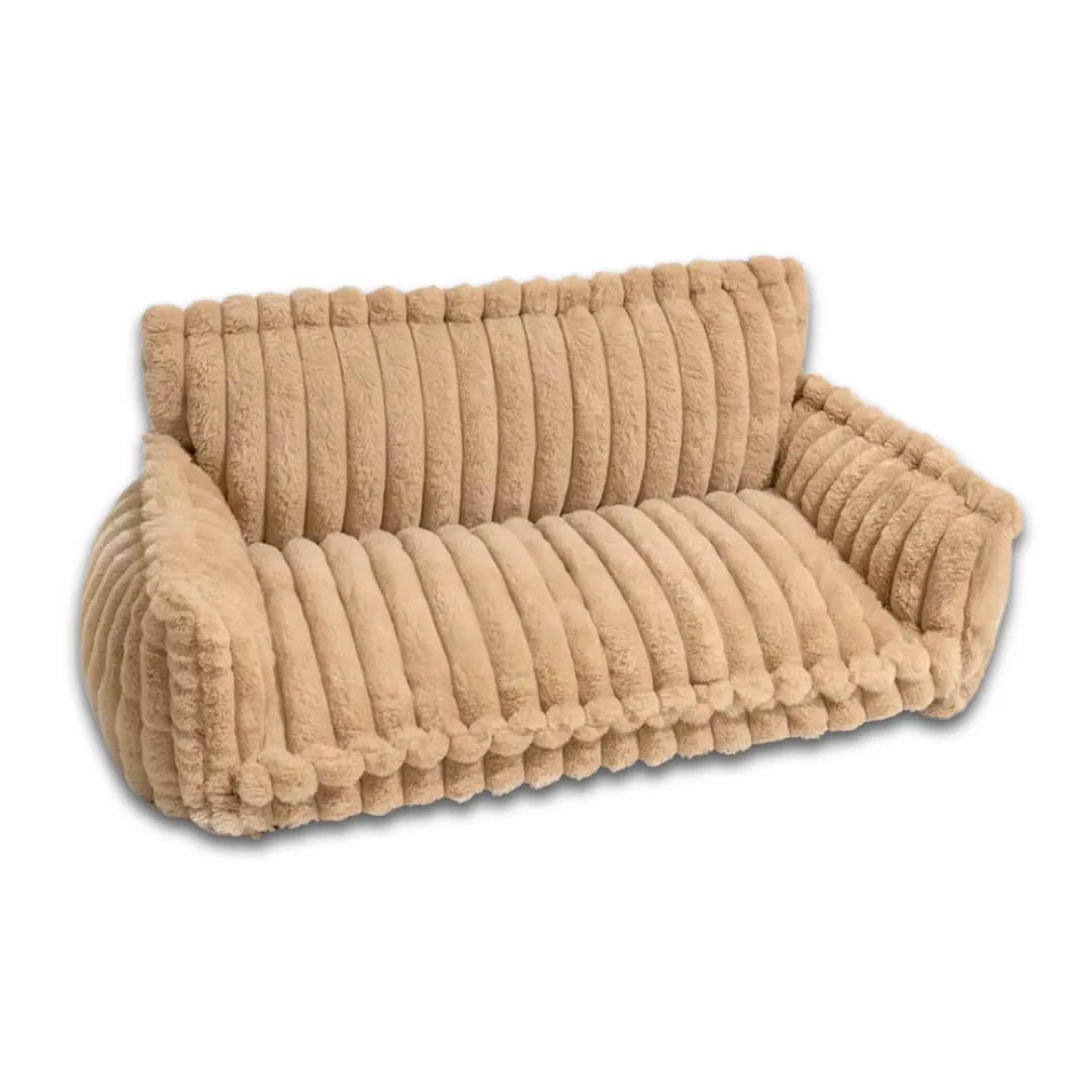 Orthopaedic Dog Sofa Bed – Ribbed Cushion