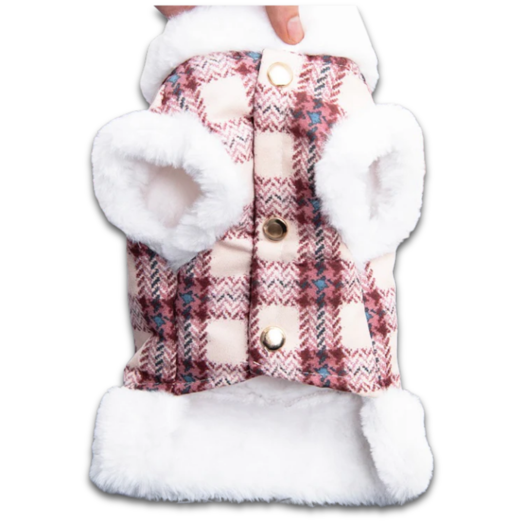 Warm Fluffy Dog Vest – Winter Jacket