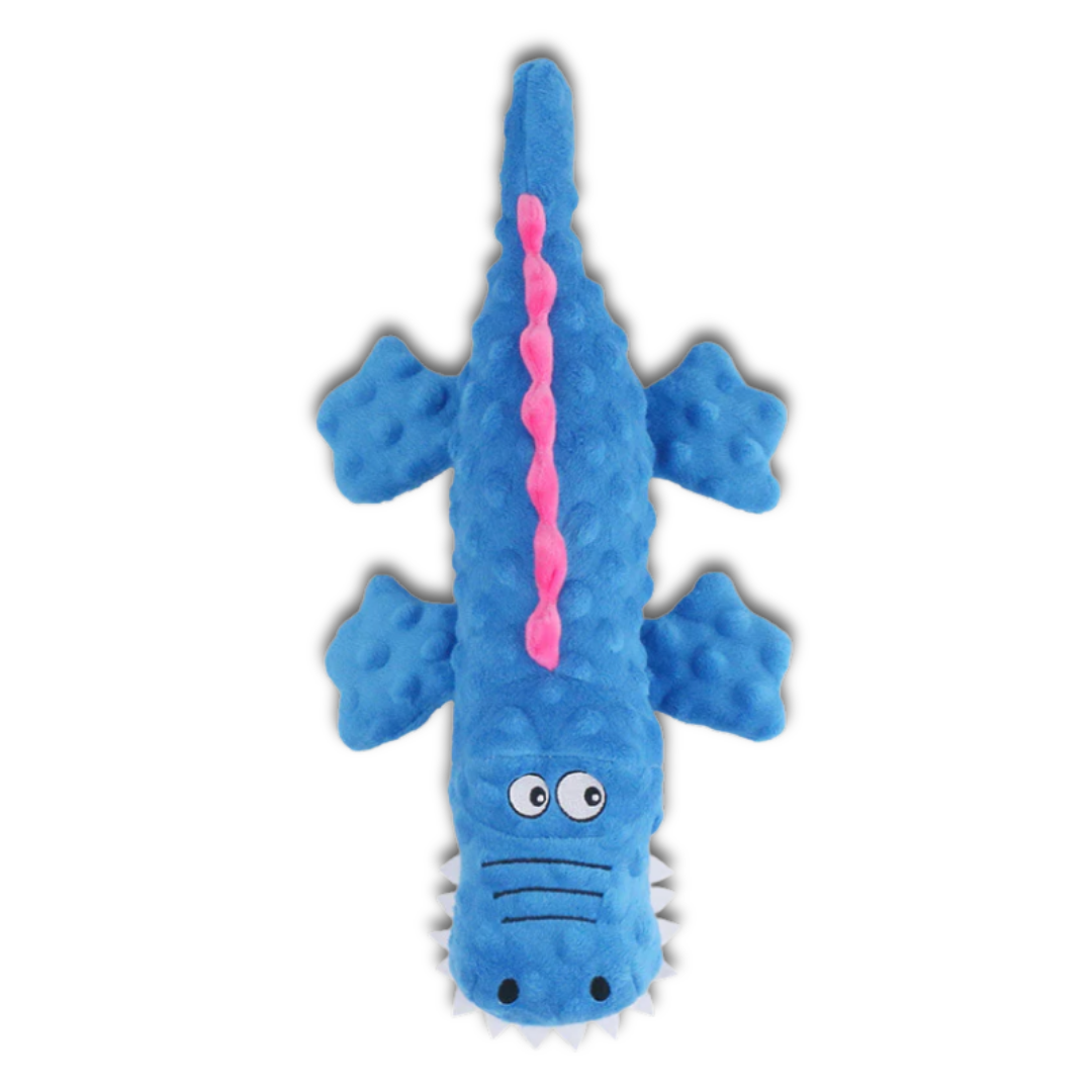 Plush Alligator Dog Toy – Interactive Chew Toy