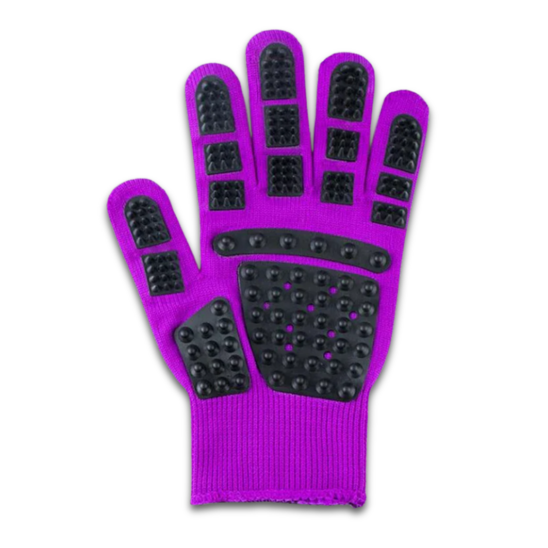 Deshedding Pet Grooming Glove – Gentle Fur Remover