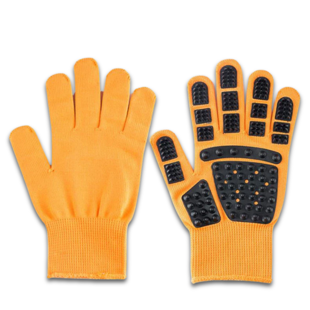 Deshedding Pet Grooming Glove – Gentle Fur Remover