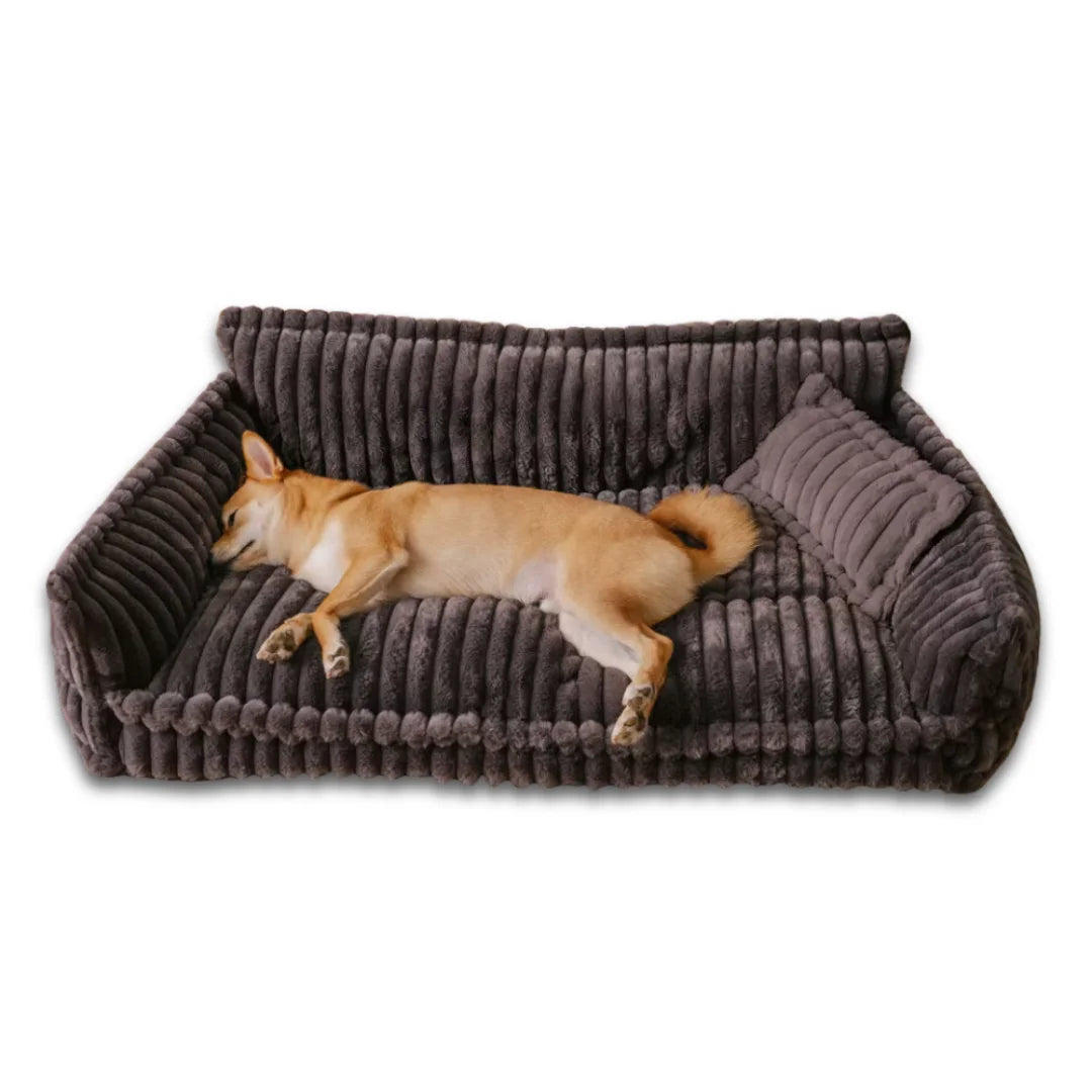 Orthopaedic Dog Sofa Bed – Ribbed Cushion